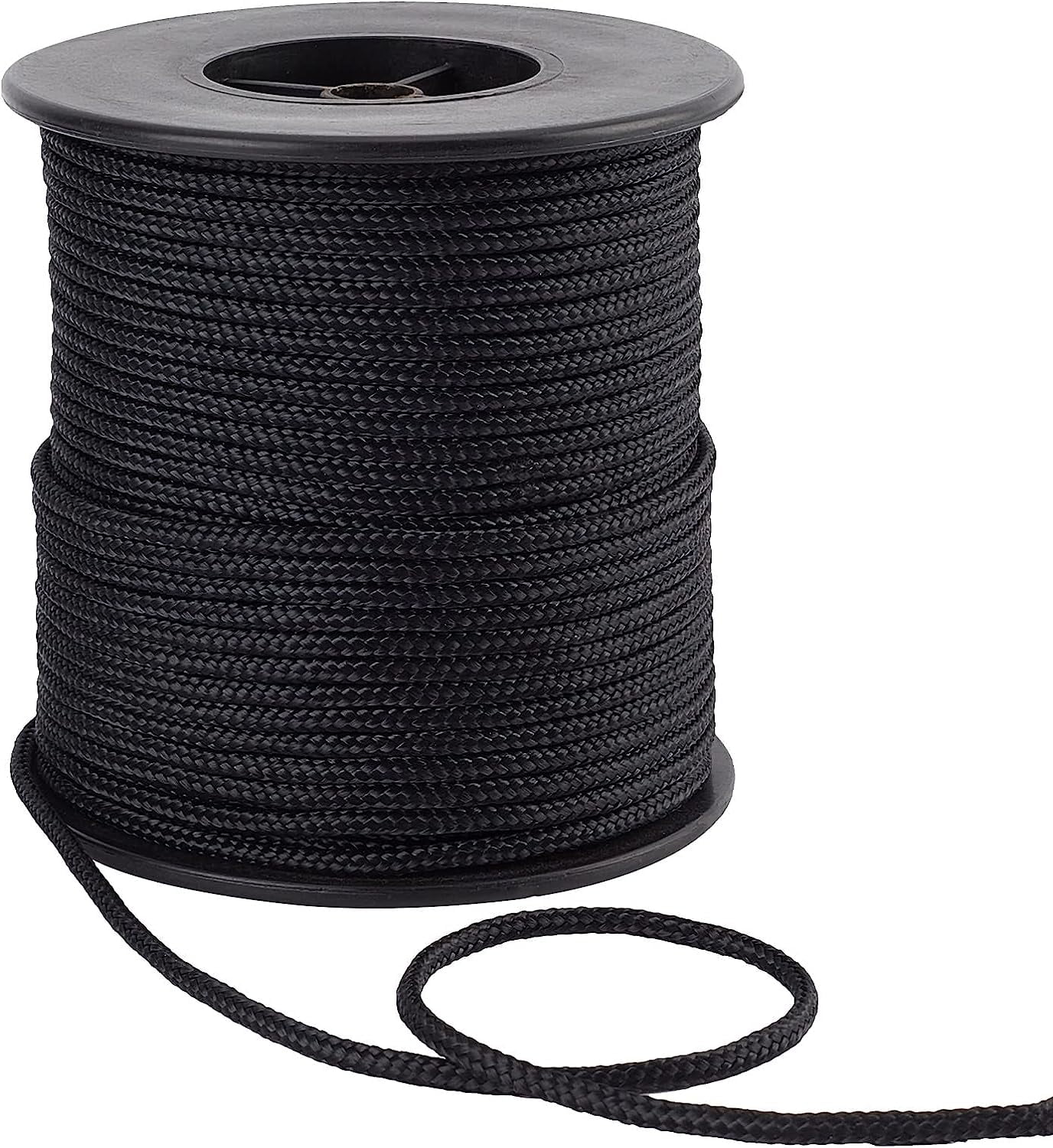 3mm 54yard Black Nylon Rope Parachute Cord Braided Lift Shade Blind String  Shade Cord Wind Chime Cord Replacement 