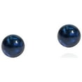thumbnail image 1 of 3mm Blue Crystal Rnd-Ball .925 Silver Stud Earrings, 1 of 3