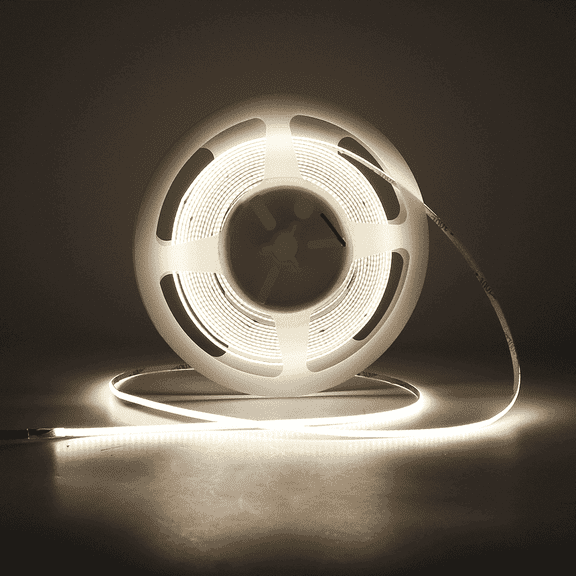 3mm COB LED Strip Light, 16.4FT DC 12V Cold White COB Light Strip, 400LEDs/M Cuttable LED Light Strip for Bedroom Home Kitchen Cabinet Decor (NO Power Supply)