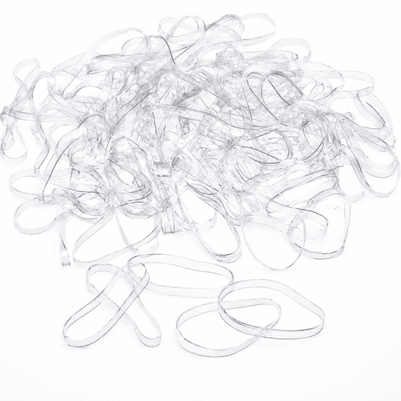 3mm Clear Elastic Hair Rubber Bands 500 Pack for Girls Hair Styling