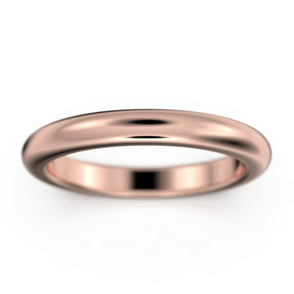 3mm Comfort Fit Wedding Band 10K Rose Gold
