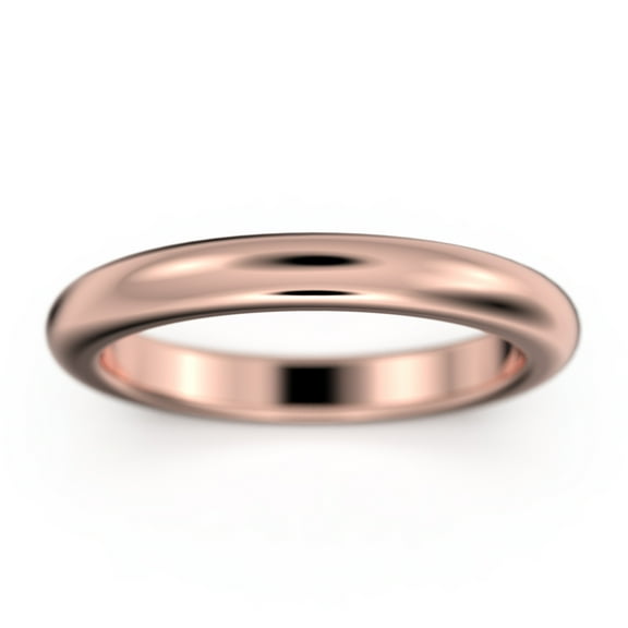 3mm Comfort Fit Wedding Band 10K Rose Gold