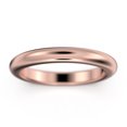 thumbnail image 1 of 3mm Comfort Fit Wedding Band 18K Rose Gold Over Silver, 1 of 4