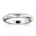 thumbnail image 1 of 3mm Comfort Fit Wedding Band 18K White Gold Over Silver, 1 of 4