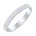 thumbnail image 1 of AFFY 3mm Flat Engagement Band Ring in 14k White Gold Ring Size - 5, 1 of 1