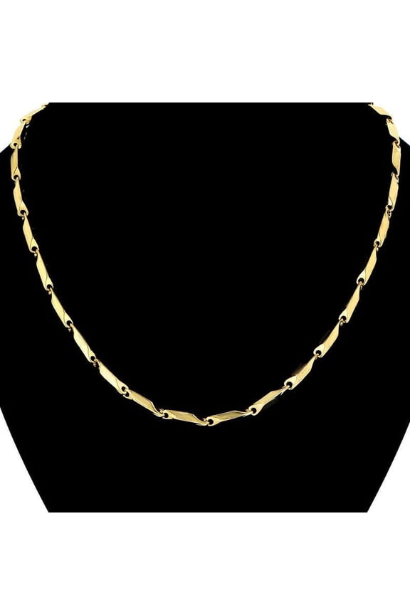3mm Gold Chain For Men Women Jewelry 14K Yellow Gold Link Chain Necklaces Collier