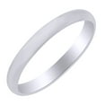 thumbnail image 1 of AFFY 3mm Half Round Wedding Band Ring in 14k White Gold Ring Size - 4, 1 of 1