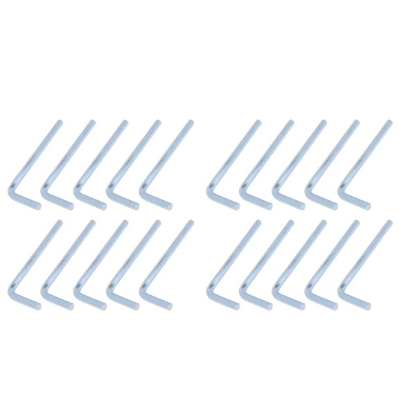 3mm Hex Key Wrench L Shaped Hexagon Head Repairing Tool 50pcs