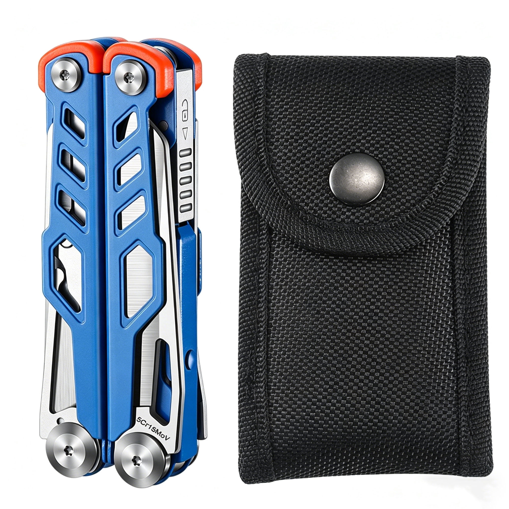3mm Cuttable Iron Wire Multifunction Tool Pliers 5Cr15MoV Stainless Steel Folding Edc Tool with Rebound Scissors for Emergency Survival