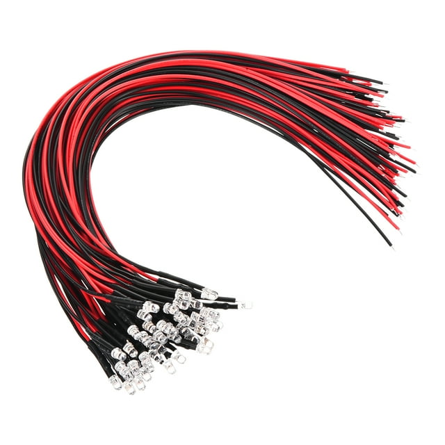 Uxcell LED Diode Light, DC Pre Wired Mini LED Lights Light-emitting ...