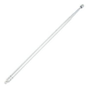 3mm Male Thread 4 Sections Telescopic TV Radio AM FM Aerial Antenna 43cm