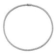 thumbnail image 1 of 3mm Moissanite Diamond Necklace D Color VVS1 Diamond Tennis Necklace 925 Sterling Silver Moissanite Necklace for Men Women with Certificate 15-21 In, 1 of 8