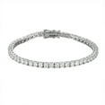 thumbnail image 1 of 3mm Moissanite Tennis Bracelets Round Cut D Color VVS1 Clarity White/Gold/Rose Gold Diamond Bracelets for Women S925 Sterling Silver Bracelets（5.5-9 inchs）, 1 of 9