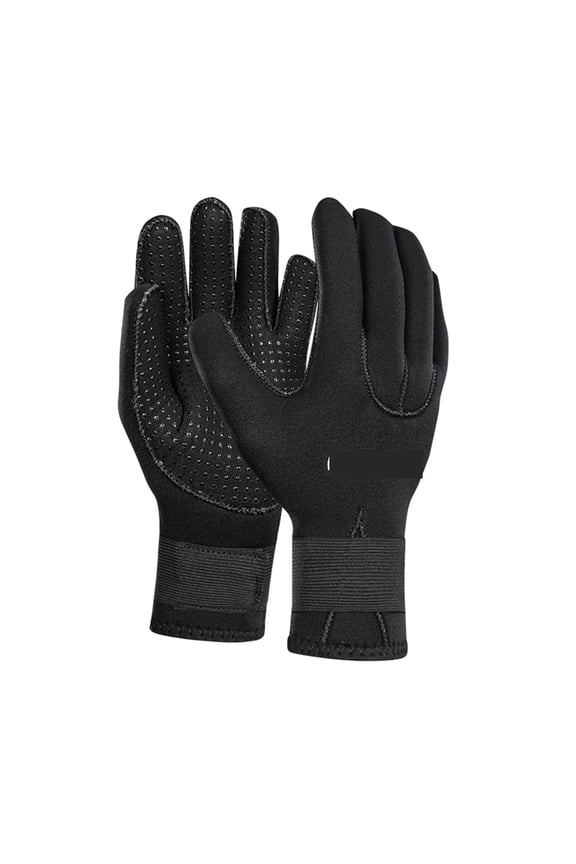 3mm Neoprene Diving Gloves Mens Womens Non-slip Swimming Gloves Black Warm Wetsuit Gloves for Kayak Surfing Snorkeling ,Easy to Wear