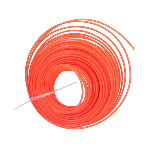 3mm Nylon String Trimmer Line for Brush Cutter, 164ft Orange Replacement Cord