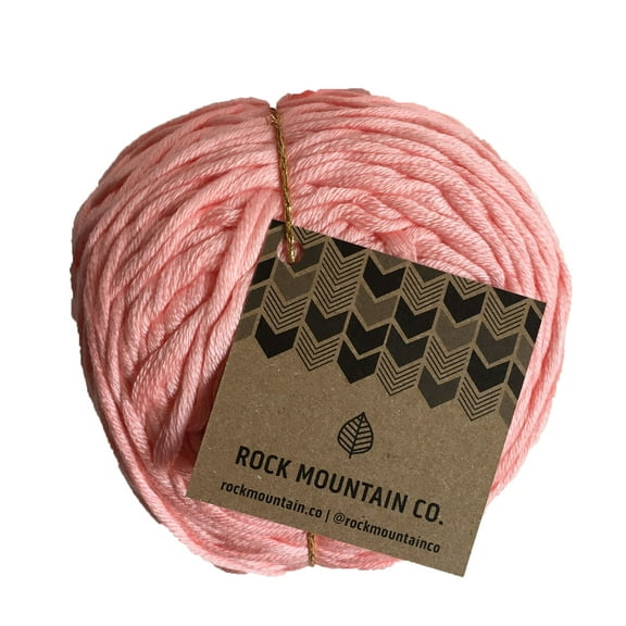 3mm Pink Single Strand Macrame Yarn - Extra Soft Coral