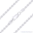 thumbnail image 1 of 3mm Polished Ball Bead Link Italian Chain Necklace in .925 Sterling Silver, 1 of 2
