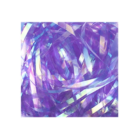 3mm Raffia Grass, Gift Box Filler & Embellishment, Holographic Shred for Birthday, Wedding, and Holiday Present Wrapping and Decorative Accents