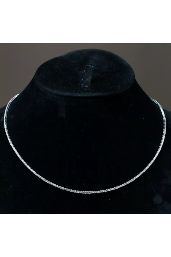 3mm Round Cut Lab Created Diamond Women's Tennis Necklace 14K White Gold Plated Silver 18 Inch