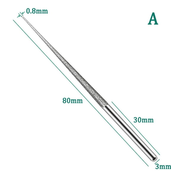 3mm Shank Carving needle Grinding Rods Mini Drill Diamond Engraving Drilling A