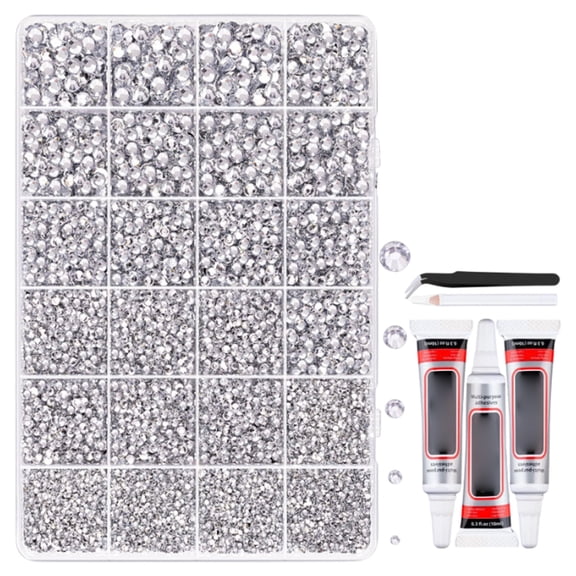 3mm Silver Resin Flatback Rhinestones, DIY Jelly Gems for Nail Art Clothing Phone, Shiny Craft Rhinestones, Essential for Handmade DIY Decoration Projects