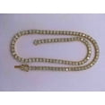 thumbnail image 1 of 3mm Simulated Diamond Round Cut 18inch Tennis Necklace14K Yellow Gold Plated, 1 of 1