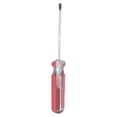 thumbnail image 1 of 3mm Small Slotted Screwdrivers with Non-Slip Handle, Stainless Steel Repair Tools for Electronics and Terminal Screws, Red Handle, 1 of 4