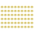 thumbnail image 1 of 3mm Spacer Beads, 150 Pcs Flat Bead Spacers Bulk Flat Round Disc Beads Loose Metal Brass for Jewelry Making, Gold Tone, 1 of 5