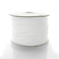 3mm Spandex Skinny Elastic Cord White 100 Yard