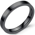 thumbnail image 1 of 3mm Stackable Stainless Steel High Polished Wedding Band Classical Ring, 1 of 2