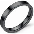 thumbnail image 1 of 3mm Stackable Stainless Steel High Polished Wedding Band Classical Ring, 1 of 2