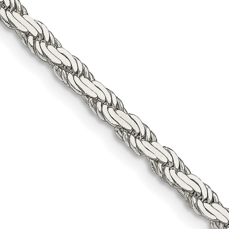 Stainless Steel Gold Chain, 304 Rope Mesh Chains CH #222, Silver 5 x 3 mm  Unfinished Necklace Chains