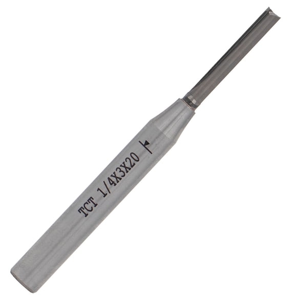3mm Straight Cut Router Bit 1/4 Shank Trimming Tool for Dadoes