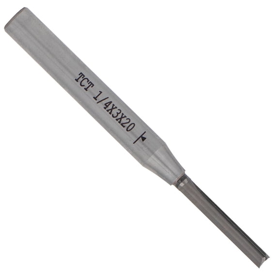 3mm Straight Cut Router Bit 1/4 Shank Trimming Tool for Dadoes