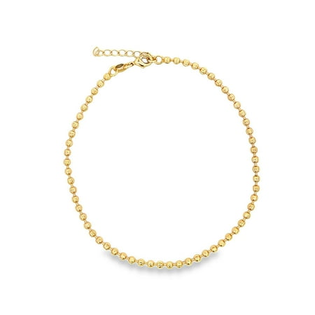 3mm Textured Ball Anklet (E131)
