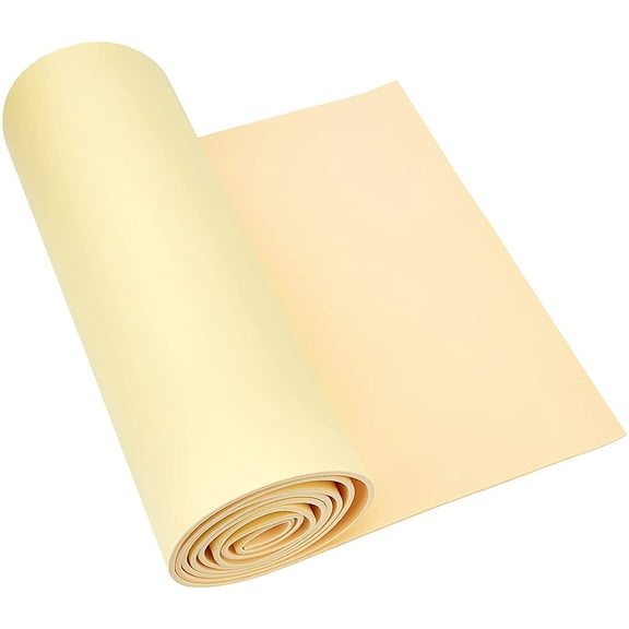 3mm Thick Beige Self-Adhesive EVA Foam Roll 78.7x11.8 Inch for Furniture Protecting Gap Filling Costumes and Other Craft Project for DIY