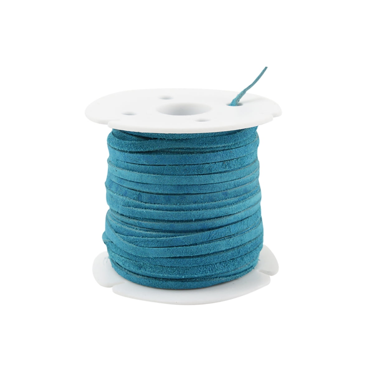 Turquoise 3mm Leather Lace Spool Jewelry Making Thread 25yd Roll Cording Suede Turquoise 3mm Leather Lace Spool Jewelry Making Thread 25yd Roll Cording Suede