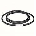 thumbnail image 1 of 3mm Wax Cord Choker Necklace Stainless Steel Clasp Thin 16"-30" Mens Necklace,Black-30inch, 1 of 27