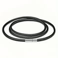 thumbnail image 1 of 3mm Wax Cord Choker Necklace Stainless Steel Clasp Thin 16"-30" Mens Necklace,Black-30inch, 1 of 26