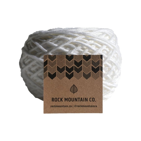 3mm White Single Strand Macrame Yarn - Extra Soft