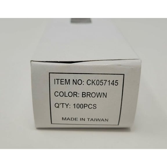 (3mm) x 12" Wired Pipe Cleaners Craft Chenille Stems (Box of 100) (Brown)