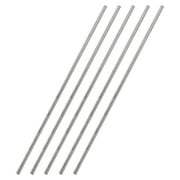 3mm x 300mm 304 Stainless Steel Solid Round Rod for DIY Craft - 5Pcs