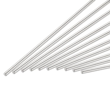 3mm X 300mm 304 Stainless Steel Solid Round Rod Bar 10pcs