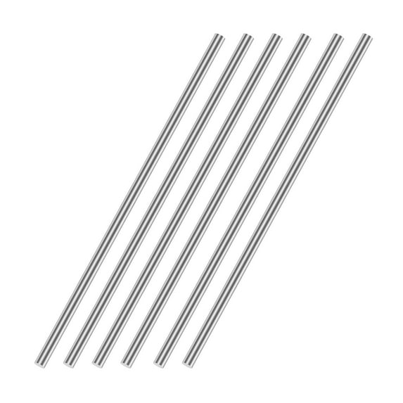 3mm x 450mm(1/8" x 18") 304 Stainless Steel Solid Round Rod for DIY Craft 6pcs