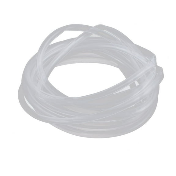 3mm x 4mm High Temp Resistant Flexible Clear Silicone Tube Hose Pipe 2M Length