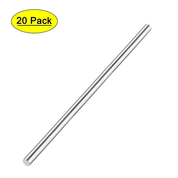 Unique Bargains 3mm x 75mm 304 Stainless Steel Solid Round Rod for DIY Craft 20Pcs
