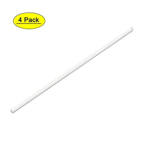3mmx200mm Transparent Solid Acrylic Round Rod PMMA Bar 4pcs