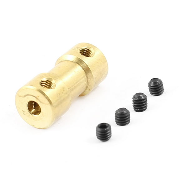 3mmx4mm RC Model Toy Brass Motor Shaft Coupling Connector Adapter Joint