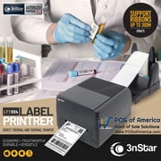 3nStar LTT334 4" Direct Thermal/Thermal Transfer Label Printer 300mt Ribbon - USB & LAN Interface - External Label Dispenser