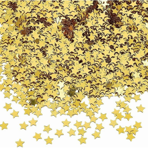 3oz/80g 2In Star Confetti PVC Stars Glitter Confetti Small Sequins Metallic Sprinkles Foil Table Embellishments for Crafts Nail Body Art Eye Bling Birthday Party Wedding Decorations for diy making